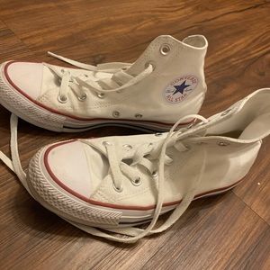 white high top converse